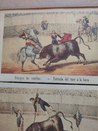 Lote de 4 láminas antiguas