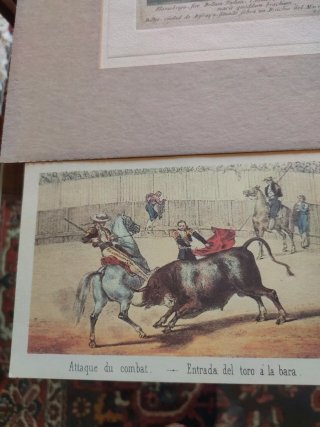 Lote de 4 láminas antiguas