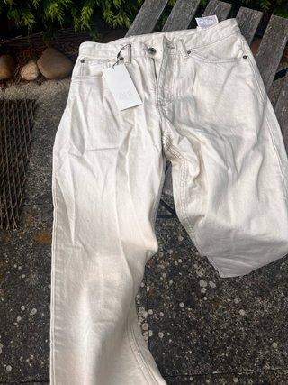 Jeans Zara crema T.36 con etiqueta