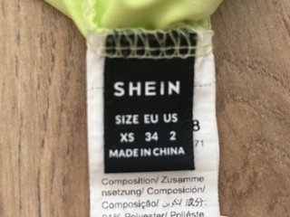 Top palabra de honor Shein verde lima T. XS