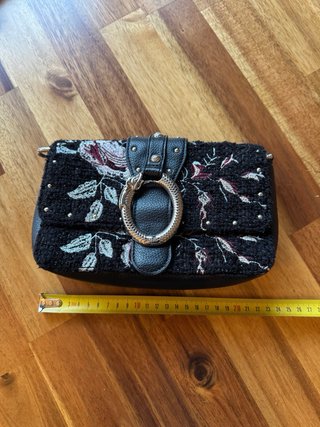 Bolso con alza removible negro y rosa Liu Jo