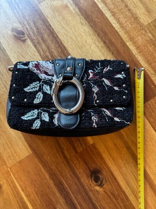 Bolso con alza removible negro y rosa Liu Jo