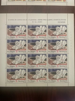 Colección Pliegos Sellos Barcelona 92