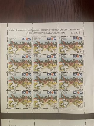 Colección Pliegos Sellos Barcelona 92