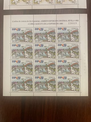 Colección Pliegos Sellos Barcelona 92