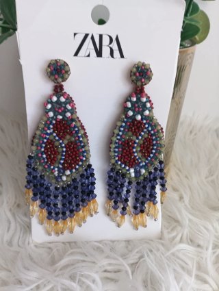 Pendientes Zara Largos Multicolor