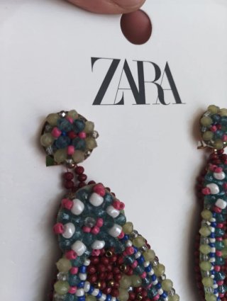 Pendientes Zara Largos Multicolor