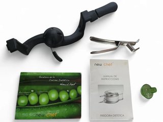 FREIDORA SIN ACEITE NEW CHEF 9215 CON ACCESORIOS