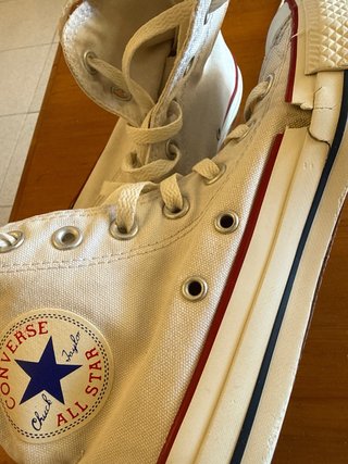 Converse Talla 39 Beige/Blanco