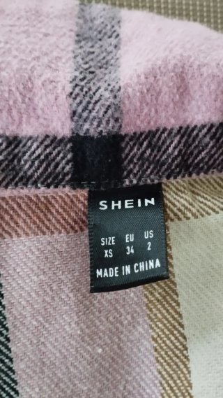 Chaqueta cuadros mujer