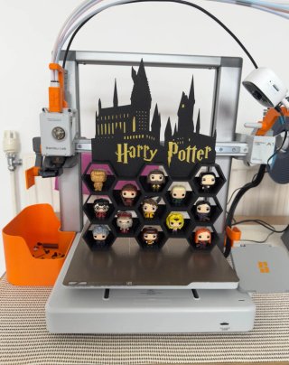 Estantería Funko Pop Harry Potter Negra/Dorada