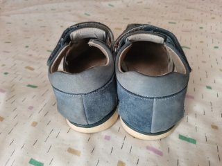 Sandalias niño piel azul talla 35