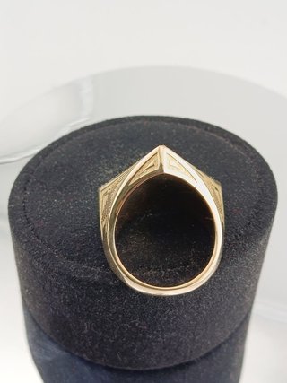 Anillo Pirámide Ojo de la Providencia Oro