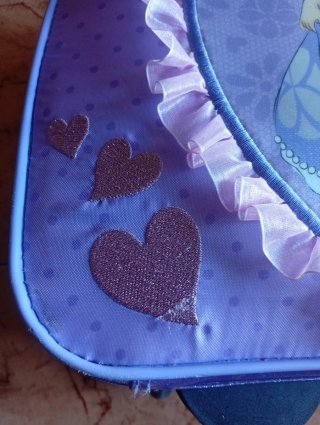 Maleta infantil morada con Princesa Sofía