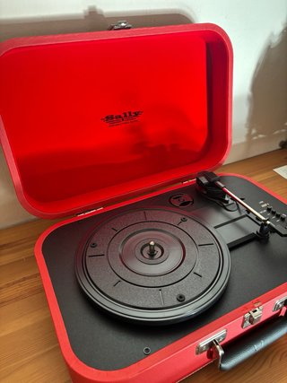 Tocadiscos Rojo Sally Portátil