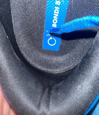 Hoka Bondi 8 Zapatillas Running Azul/Amarillo
