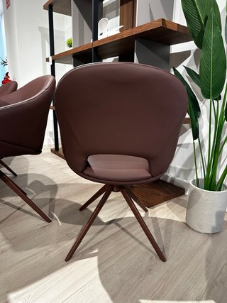 Silla giratoria comedor piel