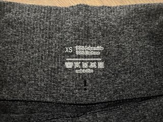 Mallas gimnasio seamless gris jaspeado Talla XS