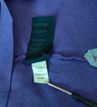 Polo Tommy Hilfiger Algodón Morado Talla L