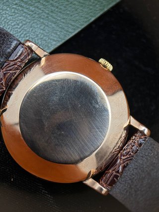 Omega Automático Bumper 1950s Oro Marrón