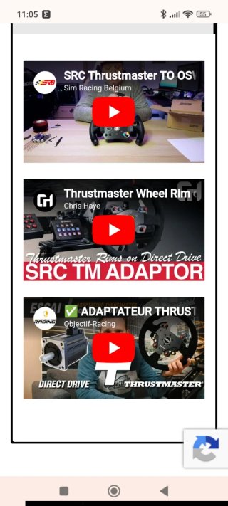 SRC Simracing thustmaster para Sparco R383 y P310