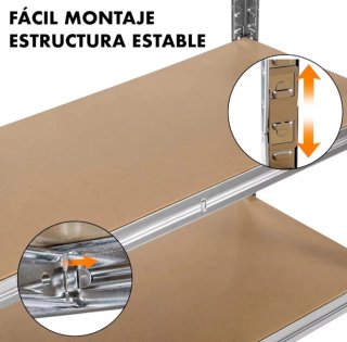 Estantería metálica de 5 baldas