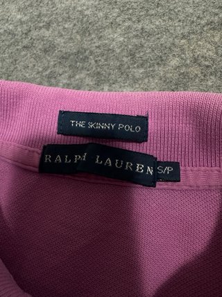 Polo Ralph Lauren Rosa Skinny Polo S Mujer