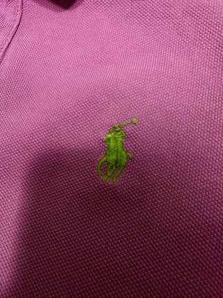 Polo Ralph Lauren Rosa Skinny Polo S Mujer