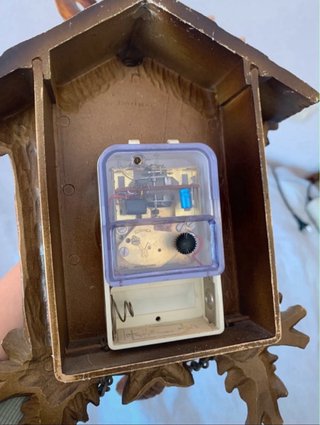 Reloj de pared Erref cabeza ciervo antiguo años 60