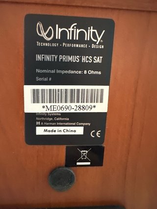 Altavoces Infinity Primus HCS SAT