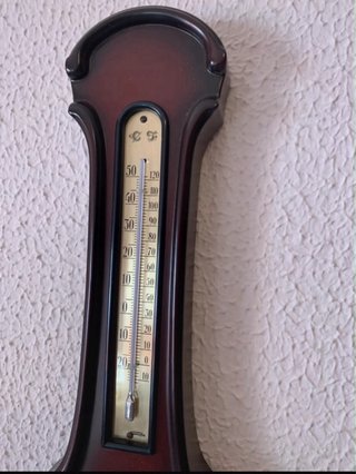 Reloj barómetro de pared antiguo años 60-70, nuevo