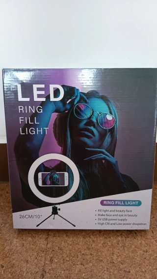 Aro de luz LED 26cm con soporte