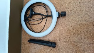 Aro de luz LED 26cm con soporte