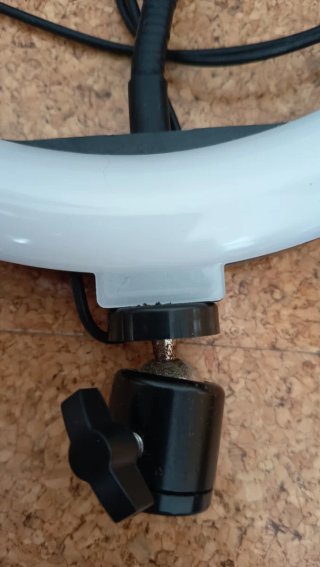 Aro de luz LED 26cm con soporte