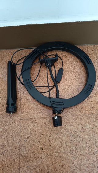 Aro de luz LED 26cm con soporte