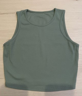 Pack 2 Tops Acanalados Negro y Verde