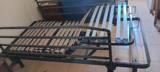 Cama articulada con colchón - casi nueva