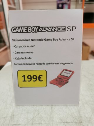 Nintendo Game Boy Advance SP Carcasa Pikachu
