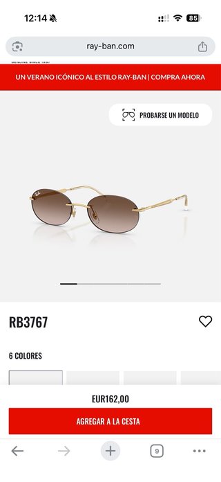 Gafas Ray-Ban RB3767 Rosa y Doradas
