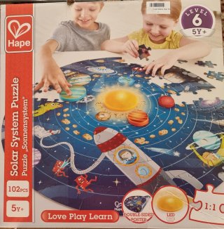 Puzzle Hape Sistema Solar 102 piezas 5Y+