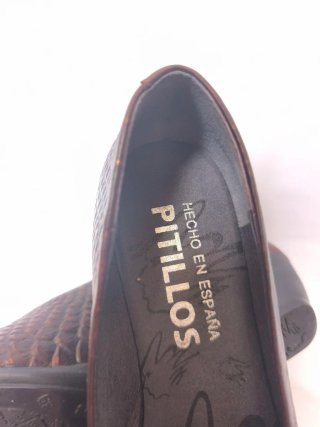 Zapatos Pitillos Marrón Cobre