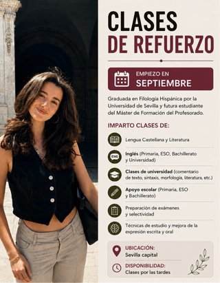 Clases de refuerzo de Lengua Castellana e Inglés