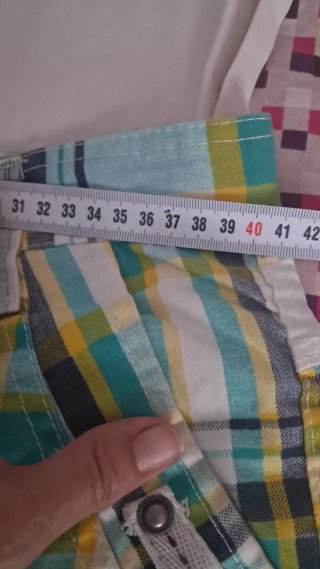 Bermudas cuadros talla 38
