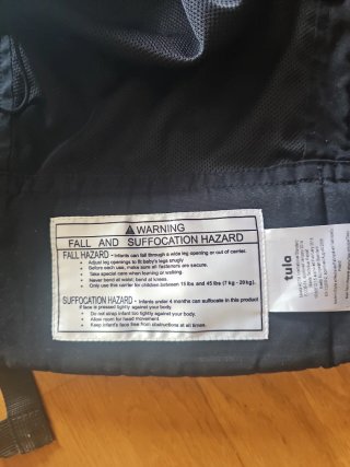 Mochila Porta Bebé Baby Tula Negra y eleva trona