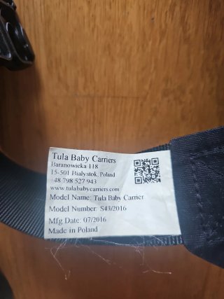 Mochila Porta Bebé Baby Tula Negra y eleva trona