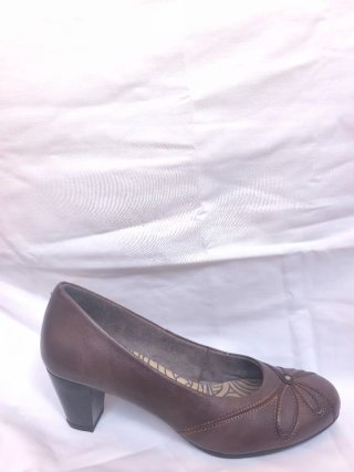 Zapatos Pitillos Moka Mujer