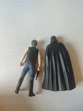 Figuras Star Wars Darth Vader y Han Solo