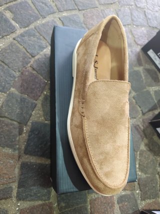 Mocassini Loafer Uomo Camoscio