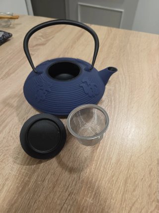 Tetera Hierro Fundido Estilo Japonés Azul