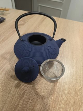 Tetera Hierro Fundido Estilo Japonés Azul